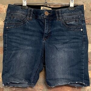 Democracy Dark Blue Denim Bermuda Shorts